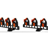YakAttack SideStage Rod Rack Includes 6 Flipgrips, 2 ClickTrac Rails, Simple Track Mount