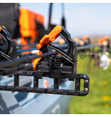 YakAttack SideStage Rod Rack Includes 6 Flipgrips, 2 ClickTrac Rails, Simple Track Mount