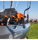 YakAttack SideStage Rod Rack Includes 6 Flipgrips, 2 ClickTrac Rails, Simple Track Mount