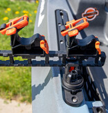 YakAttack SideStage Rod Rack Includes 6 Flipgrips, 2 ClickTrac Rails, Simple Track Mount