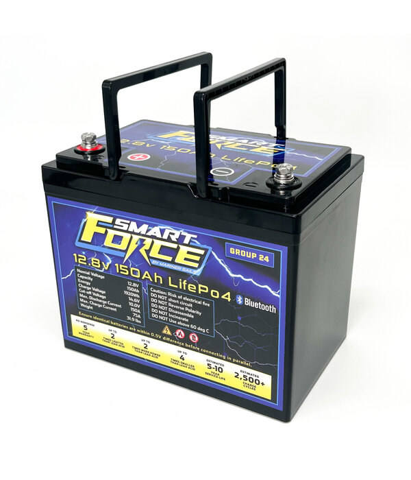 Smart Force 12.8V 150Ah LifePO4 Battery With Bluetooth