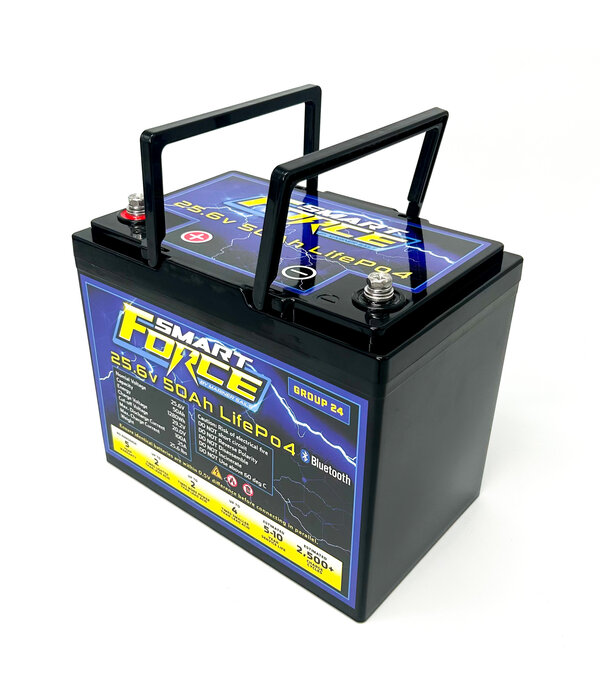 Smart Force 25.6V 50Ah LifePO4 Battery With Bluetooth