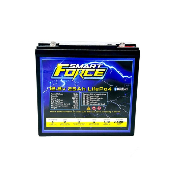 12.8V 25Ah LifePO4 Battery With Bluetooth