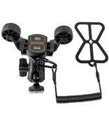 YakAttack RotoGrip Phone Holder With 1" Screwball Track Mount