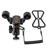 YakAttack RotoGrip Phone Holder With 1" Screwball Track Mount