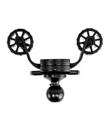 YakAttack RotoGrip Phone Holder With 1" Screwball Track Mount