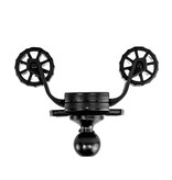 YakAttack RotoGrip Phone Holder With 1" Screwball Track Mount