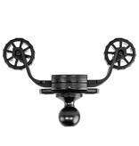 Yak-Attack RotoGrip Phone Holder With 1" Screwball Track Mount