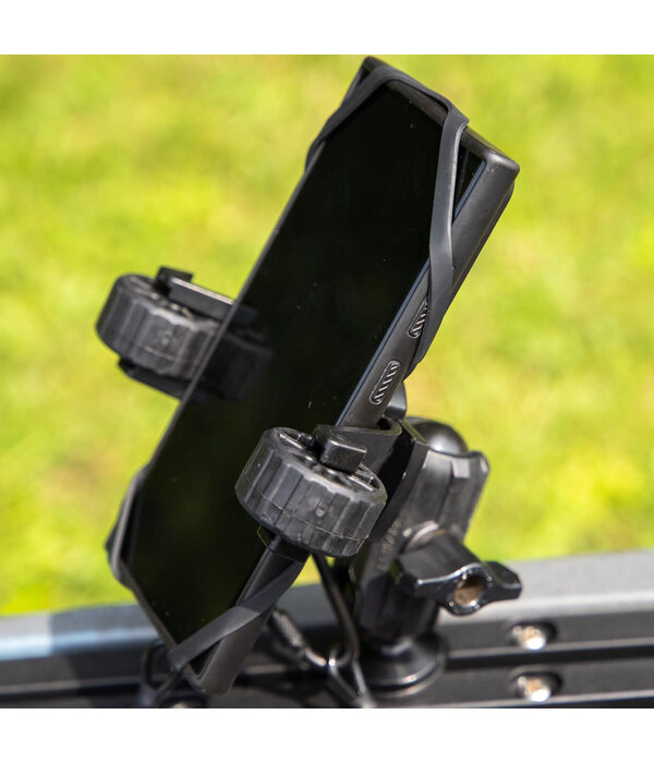 YakAttack RotoGrip Phone Holder With 1" Screwball Track Mount
