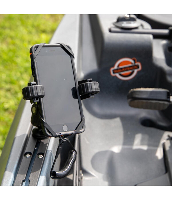 YakAttack RotoGrip Phone Holder With 1" Screwball Track Mount