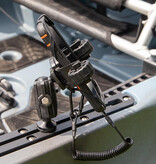YakAttack RotoGrip Phone Holder With 1" Screwball Track Mount