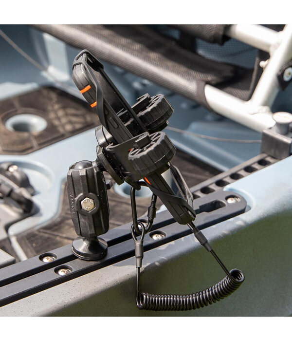 YakAttack RotoGrip Phone Holder With 1" Screwball Track Mount