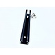 Extrusion Aluminum Groove Black 4.7" Straight Square End