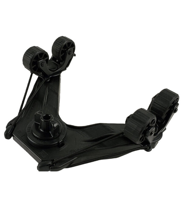 Yak-Attack DoubleHeader With Dual ParkNPole RotoGrips Black