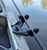 Yak-Attack DoubleHeader With Dual ParkNPole RotoGrips Black