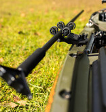Yak-Attack DoubleHeader With Dual ParkNPole RotoGrips Black