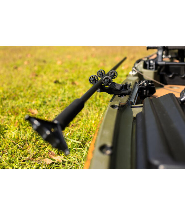 Yak-Attack DoubleHeader With Dual ParkNPole RotoGrips Black