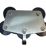 Johnson Marine Backstay Car 1/4" With Becket And Sheave