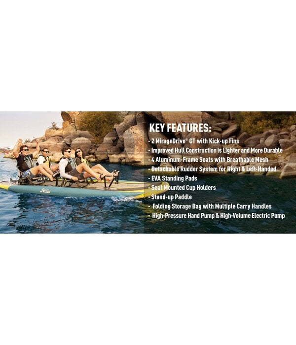 Hobie (Prior Year Model) 2021 Mirage i-Trek Fiesta Slate  (2 Drive version)