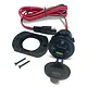Dual USB-C And USB QC3.0 Fast Charging Port With Voltmeter