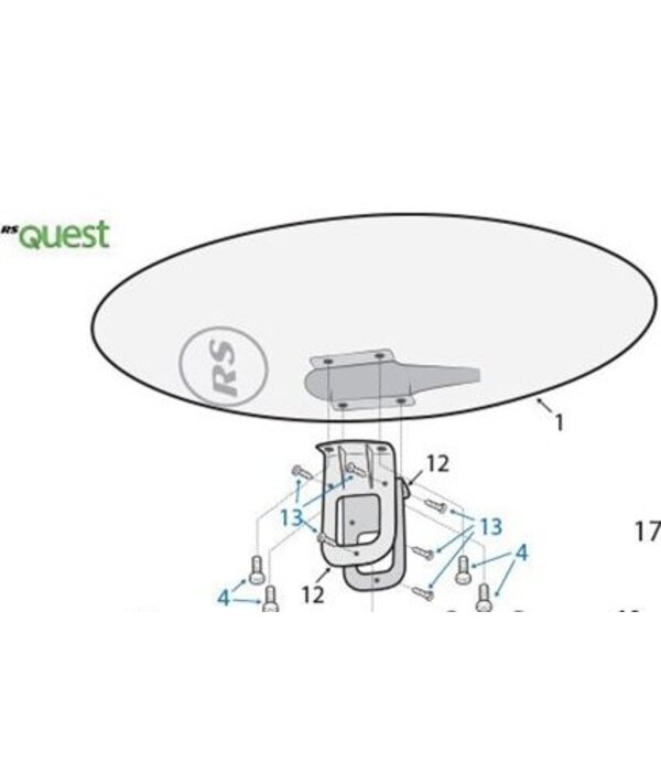 RS Sailing Quest Masthead Bob Float Including Brackets