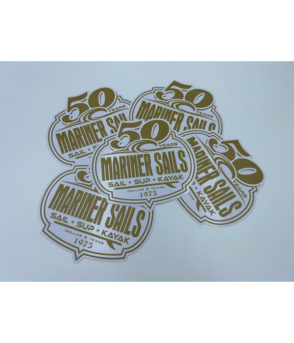 Mariner Sails "Mariner Sails" 50th Anniversary Badge Decal