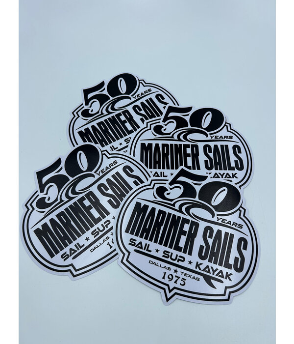 Mariner Sails "Mariner Sails" 50th Anniversary Badge Decal