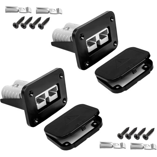 Anderson Power 50Ah Mounting Panel For 50Ah Anderson Plugs With Dust Cover