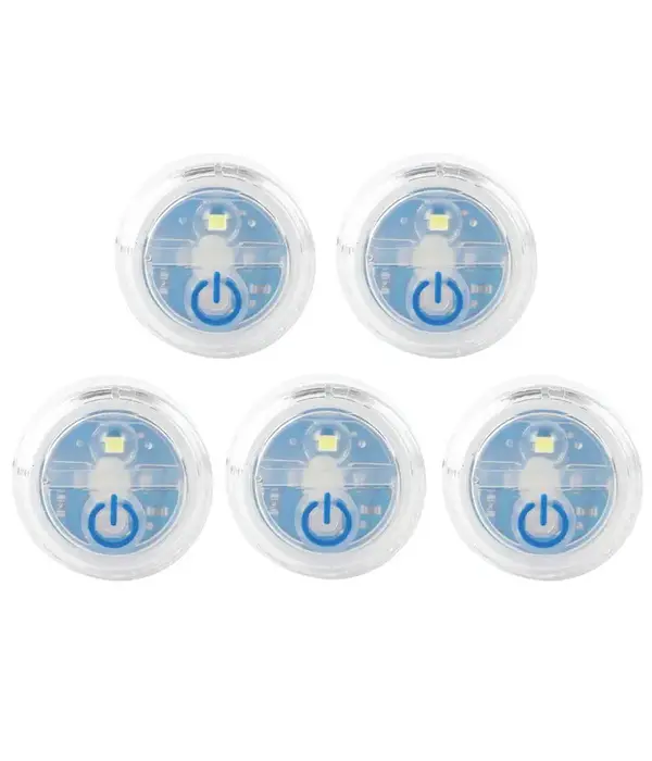 LUXPRO Waterproof Micro LED Puck Lights  LP172 (Pack Of 5)