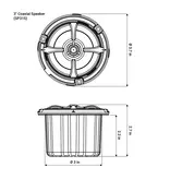 AquaticAV 3" Coaxial Speaker