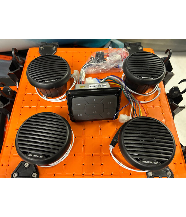 AquaticAV Kayak Bluetooth System With 4-3" Waterproof Speakers