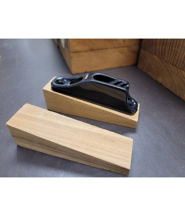 Mariner Sails Teak Clam Cleat Riser
