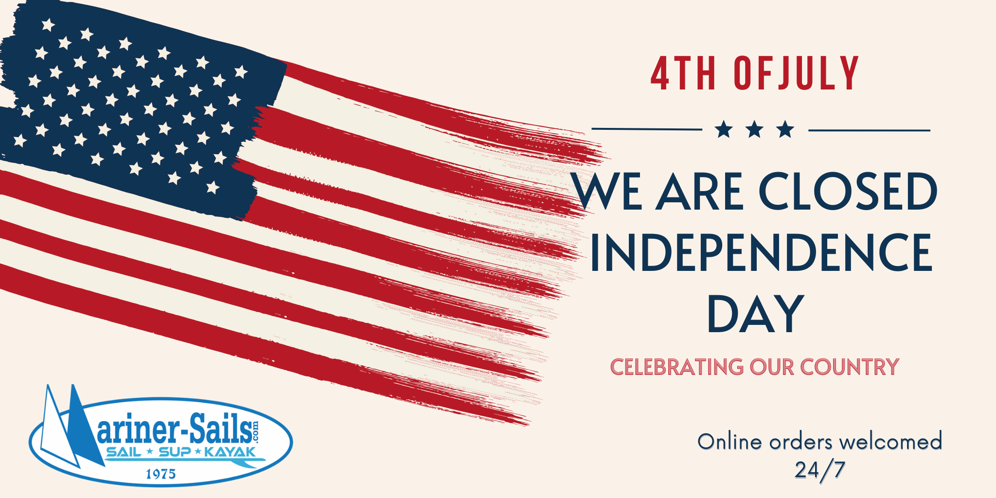 Closed July 4th