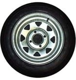 Trailex 4.80x12" Spare Tire 4 Hole Galvanized