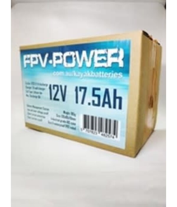 FPV-Power 17.5Ah Waterproof IP67 Rated Lithium Kayak Battery & Charger