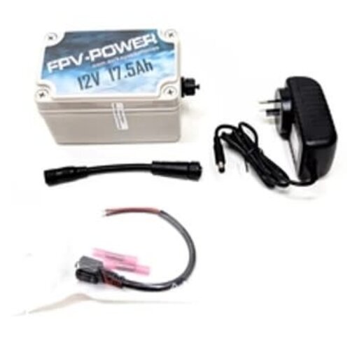 FPV-Power 17.5Ah Waterproof IP67 Rated Lithium Kayak Battery & Charger