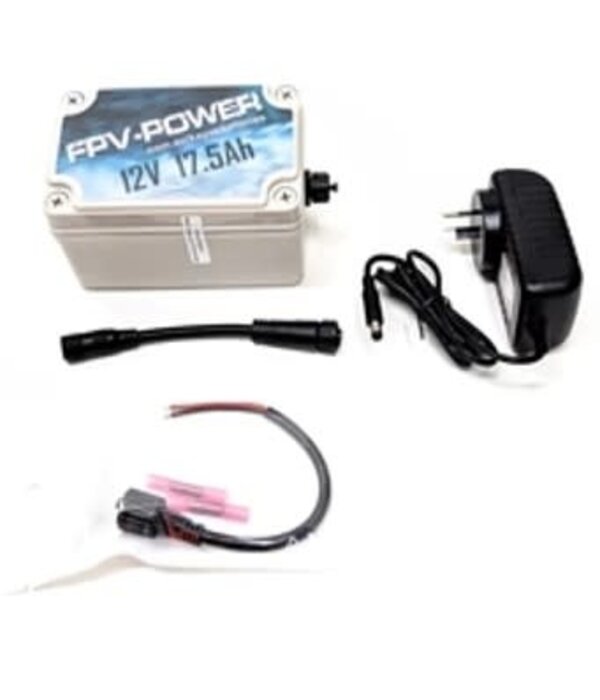 FPV-Power 17.5Ah Waterproof IP67 Rated Lithium Kayak Battery & Charger