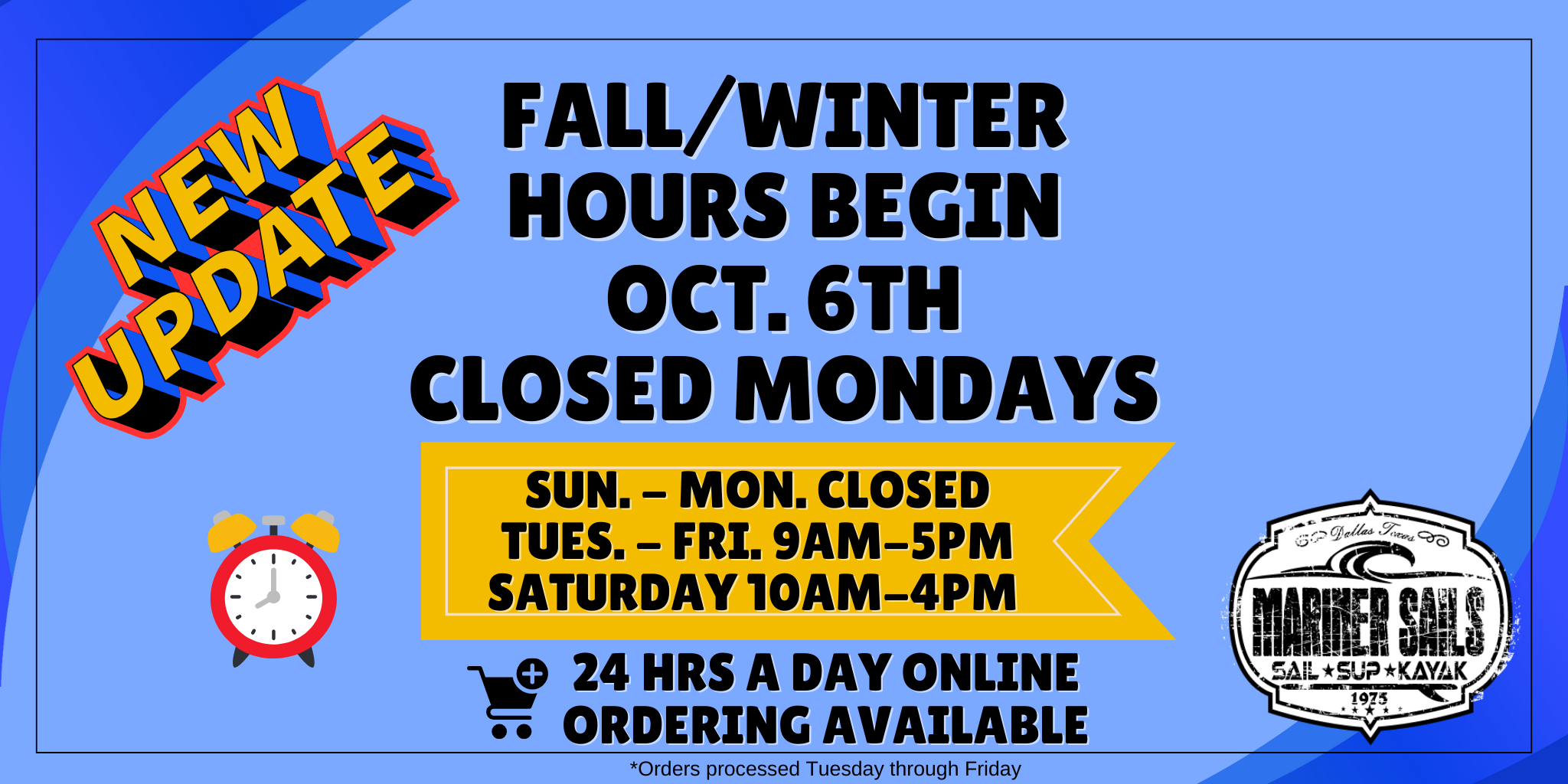 Closed Mondays