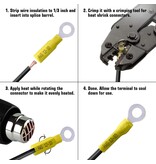 Heat Shrink Ring Terminals 3/8"