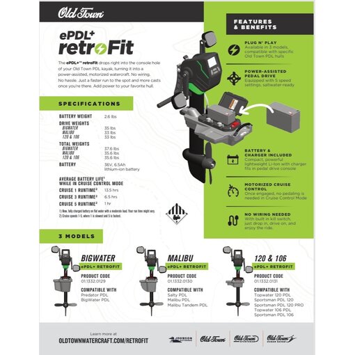 Old Town e-PDL+ retroFit