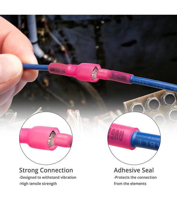 Heat Shrink Female Waterproof Connectors (Pack Of 4)