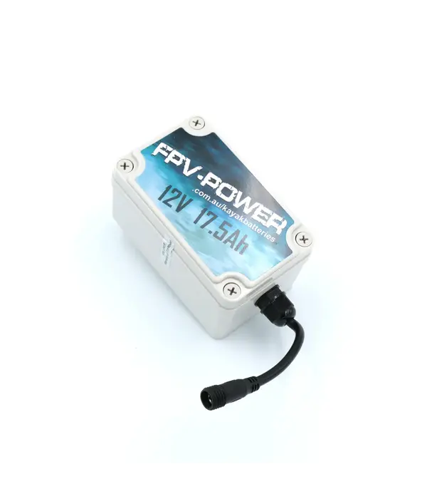FPV-Power 17.5Ah Waterproof IP67 Rated Lithium Kayak Battery & Charger