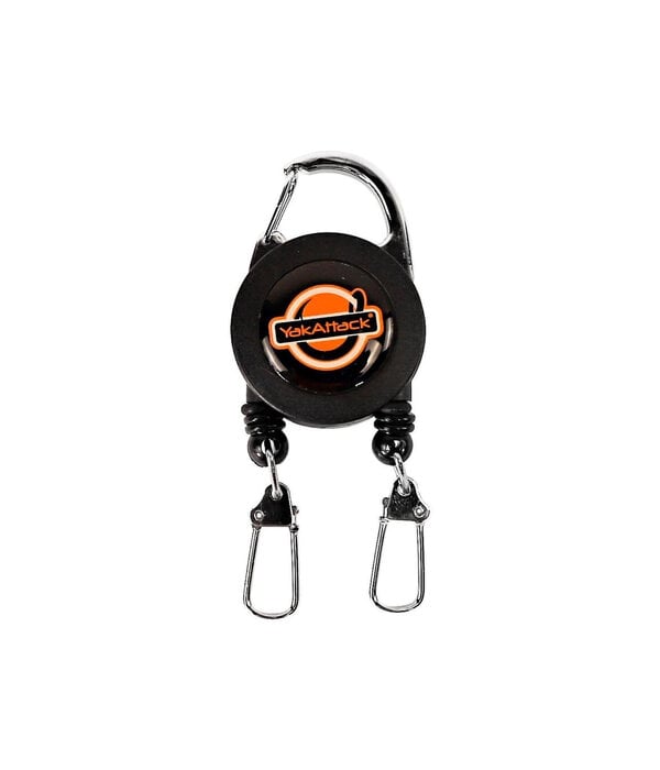 Yak-Attack Double Attachment Clip-On RetractorDual 18” Nylon Cord