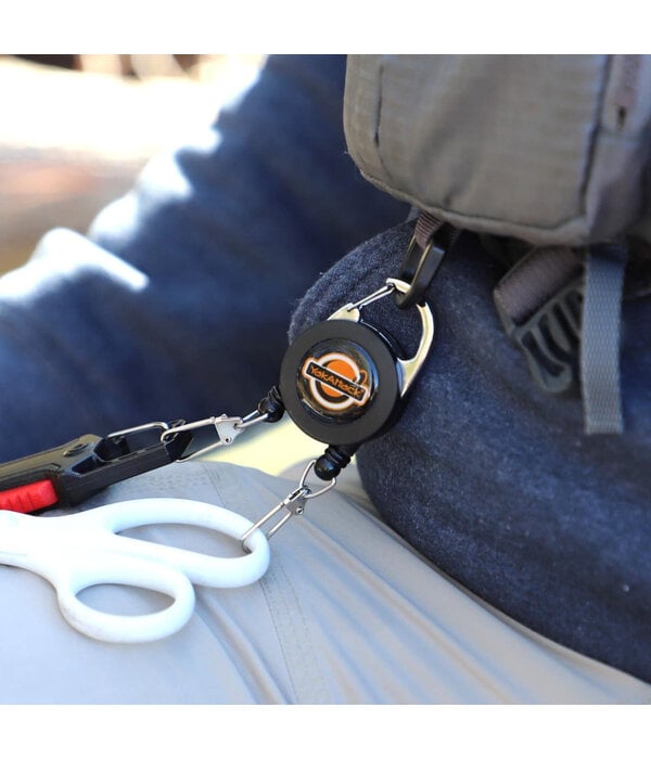 Yak-Attack Double Attachment Clip-On RetractorDual 18” Nylon Cord