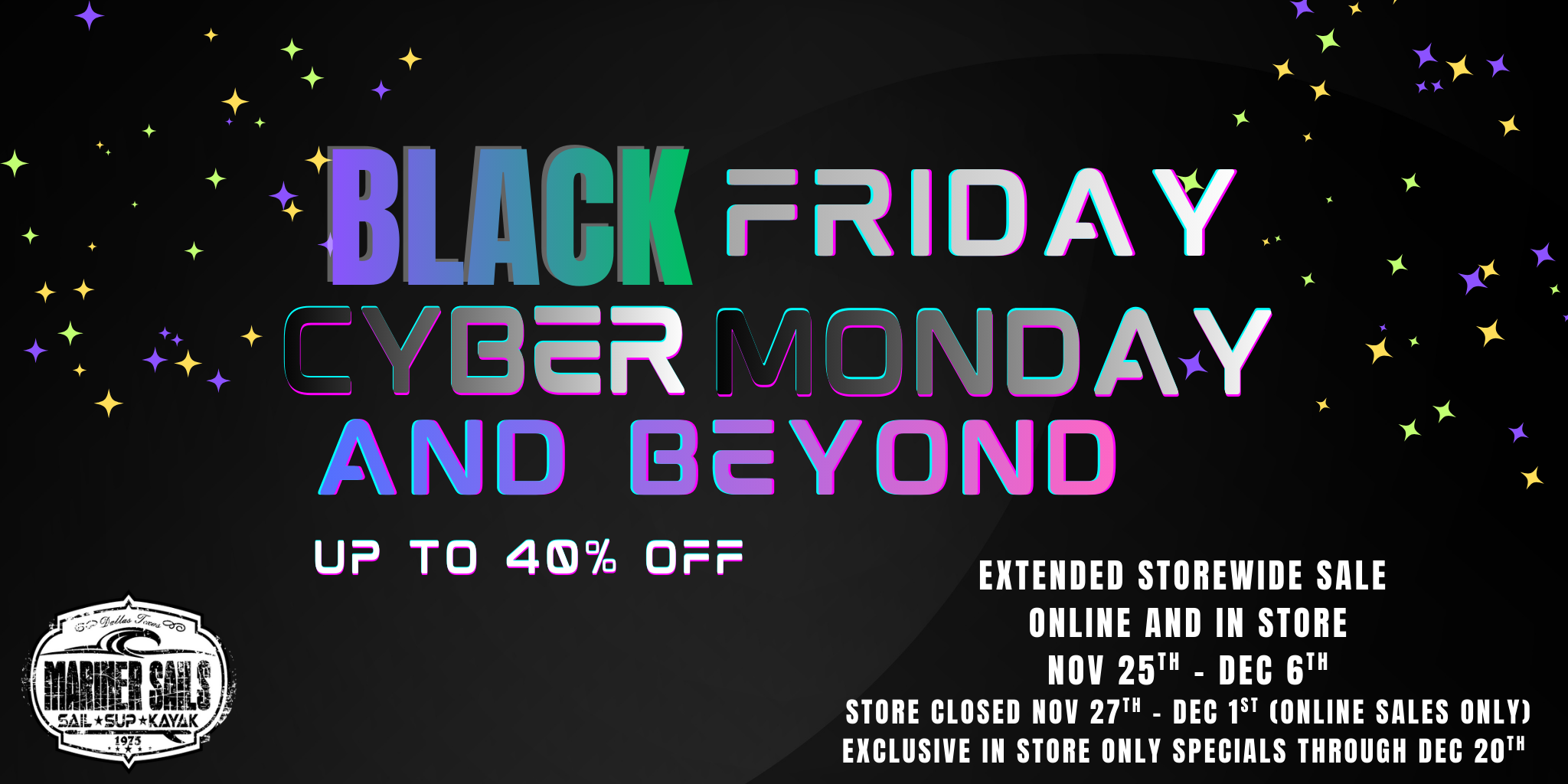 Black Friday and Beyond Sale