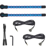 YakPower 2-Piece LED Light Kit Blue 10"