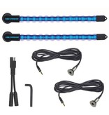 YakPower 2-Piece LED Light Kit Blue 10"