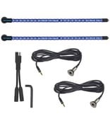 YakPower 2-Piece LED Light Kit Blue 20"