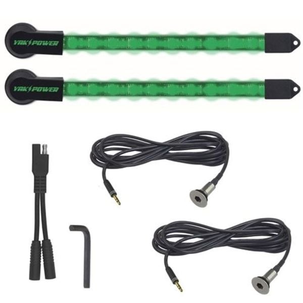 2-Piece LED Light Kit Green 10"