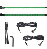 YakPower 2-Piece LED Light Kit Green 20"